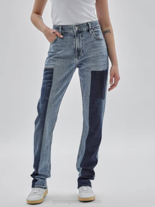 GUESS jeans con paneles reciclados de originals x homeboy unisexo 0P8X157 denim reciclado multicolor vestir