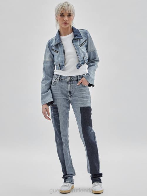 GUESS jeans con paneles reciclados de originals x homeboy unisexo 0P8X157 denim reciclado multicolor vestir