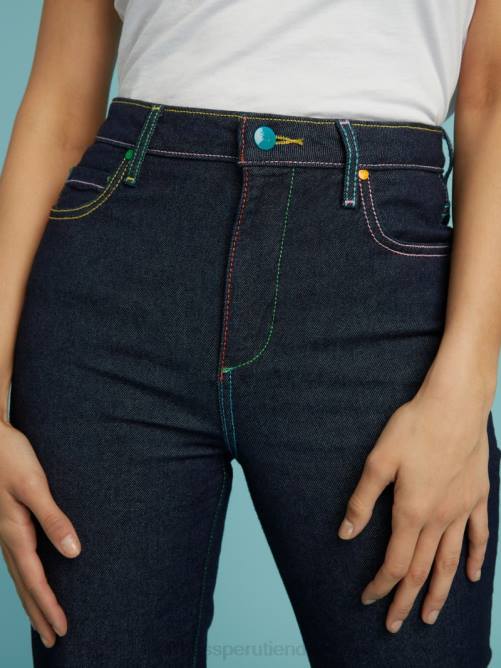 GUESS jeans con tiro muy alto de Friendswithyou unisexo 0P8X161 enjuague lavado vestir