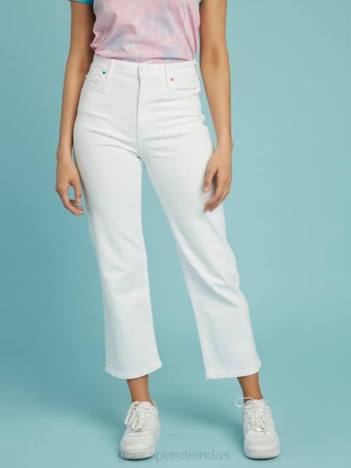 GUESS jeans con tiro muy alto de Friendswithyou unisexo 0P8X162 blanco puro vestir