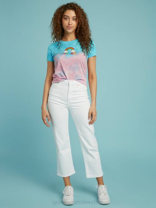 GUESS jeans con tiro muy alto de Friendswithyou unisexo 0P8X162 blanco puro vestir