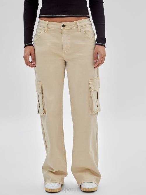 GUESS kit original jeans cargo unisexo 0P8X170 ir lavado bronceado laurie vestir