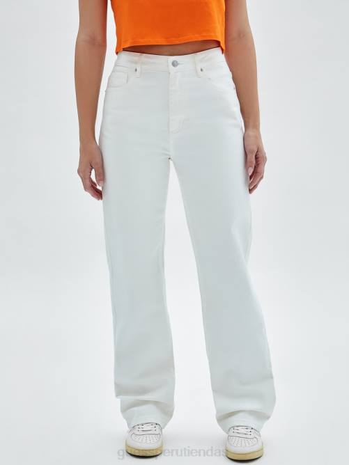 GUESS kit original mom jeans unisexo 0P8X2168 ir lavado crudo vestir