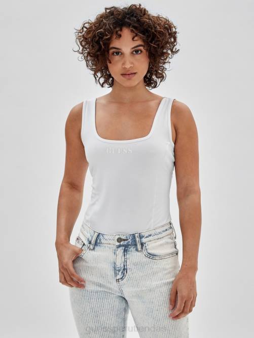 GUESS mono original unisexo 0P8X1384 blanco puro vestir