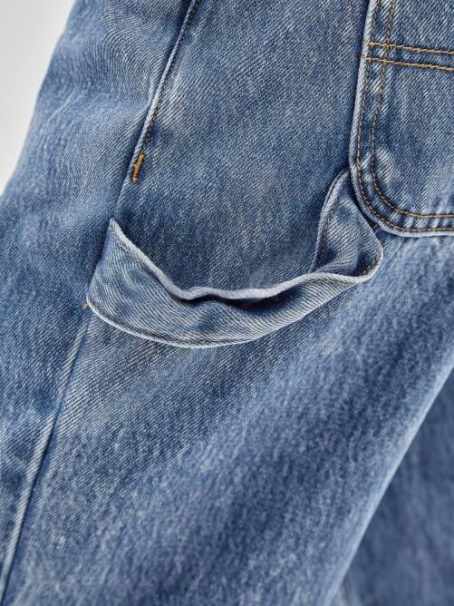 GUESS originals kit jeans carpintero lavados con ácido unisexo 0P8X150 ir ácido índigo medio era vestir