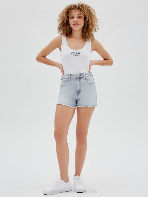 GUESS originals shorts de mezclilla de talle muy alto unisexo 0P8X153 ir a Broadway lt lavar vestir