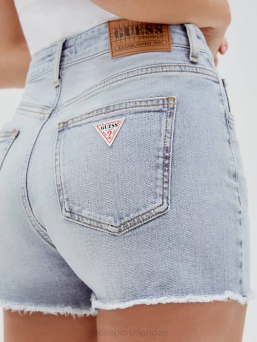 GUESS originals shorts de mezclilla de talle muy alto unisexo 0P8X153 ir a Broadway lt lavar vestir