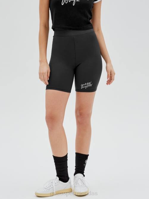 GUESS pantalones cortos de bicicleta originales unisexo 0P8X2157 negro vestir