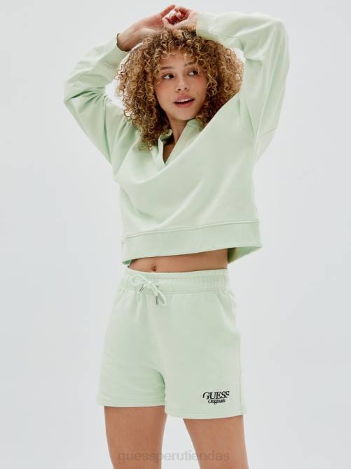 GUESS polo original unisexo 0P8X1372 jade suave vestir