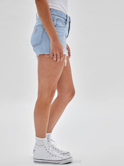 GUESS shorts vaqueros desgastados kit originals unisexo 0P8X122 ir a fez lt lavar vestir