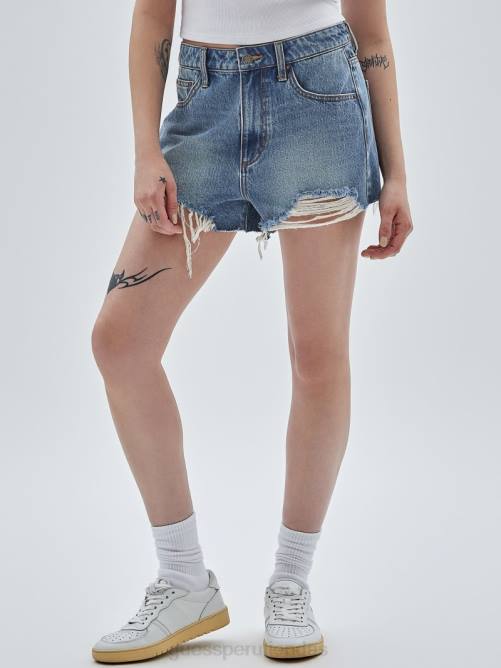 GUESS shorts vaqueros desgastados kit originals unisexo 0P8X168 ir fez lavado medio vestir