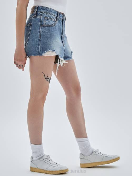 GUESS shorts vaqueros desgastados kit originals unisexo 0P8X168 ir fez lavado medio vestir