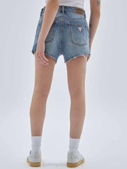 GUESS shorts vaqueros desgastados kit originals unisexo 0P8X168 ir fez lavado medio vestir