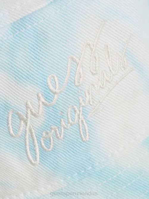 GUESS sombrero de pescador de mezclilla originals unisexo 0P8X3814 ir tinte de mármol vestir