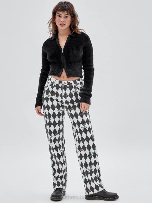 GUESS suéter borroso con cremallera originals unisexo 0P8X1849 negro vestir