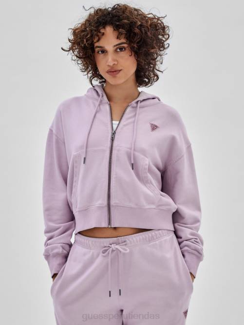 GUESS sudadera con capucha y logo original unisexo 0P8X1784 iris claro multi vestir