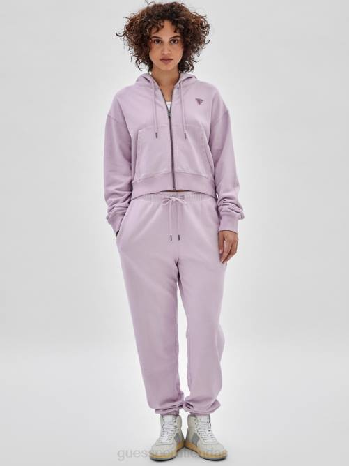 GUESS sudadera con capucha y logo original unisexo 0P8X1784 iris claro multi vestir