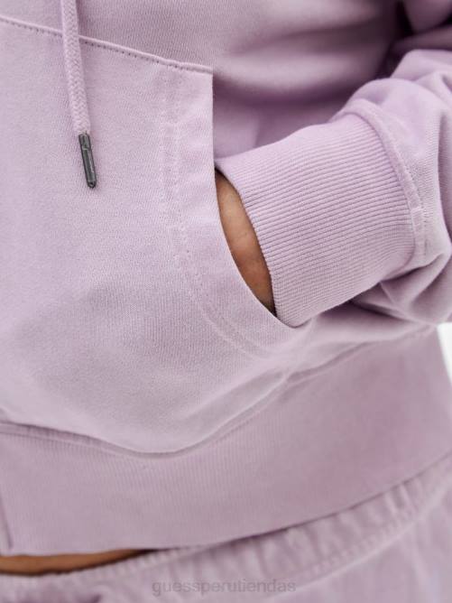 GUESS sudadera con capucha y logo original unisexo 0P8X1784 iris claro multi vestir