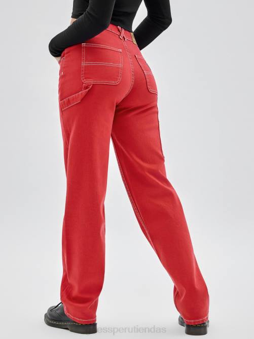 GUESS vaqueros carpintero sobreteñidos originales unisexo 0P8X167 chile rojo vestir