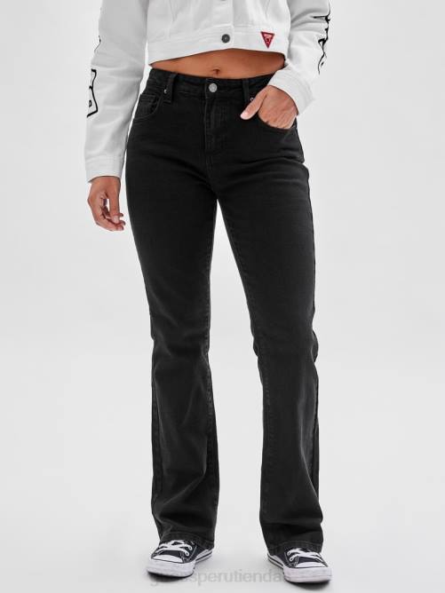 GUESS vaqueros con corte bootcut originales x betty boop unisexo 0P8X158 negro vestir