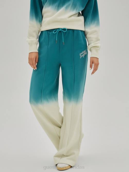 GUESS pantalones de chándal anchos originales unisexo 0P8X2205 lago capri multi vestir
