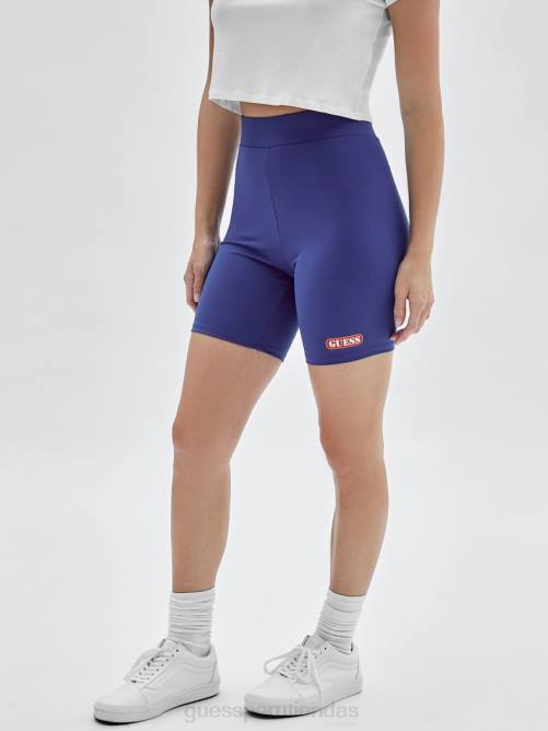 GUESS shorts biker originales unisexo 0P8X2079 surfeando azul vestir