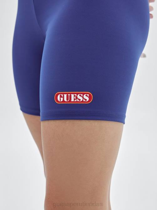 GUESS shorts biker originales unisexo 0P8X2079 surfeando azul vestir