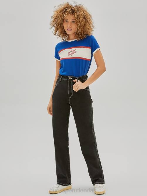 GUESS camiseta bebé con timbre original unisexo 0P8X1275 surfeando azul vestir