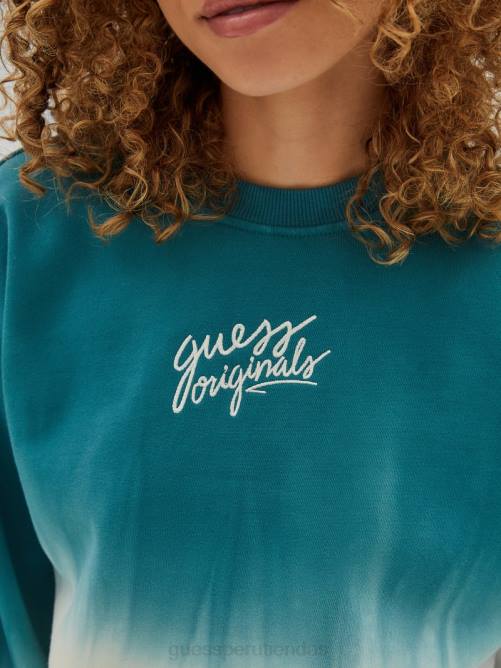 GUESS jersey original con cuello redondo unisexo 0P8X1797 lago capri multi vestir